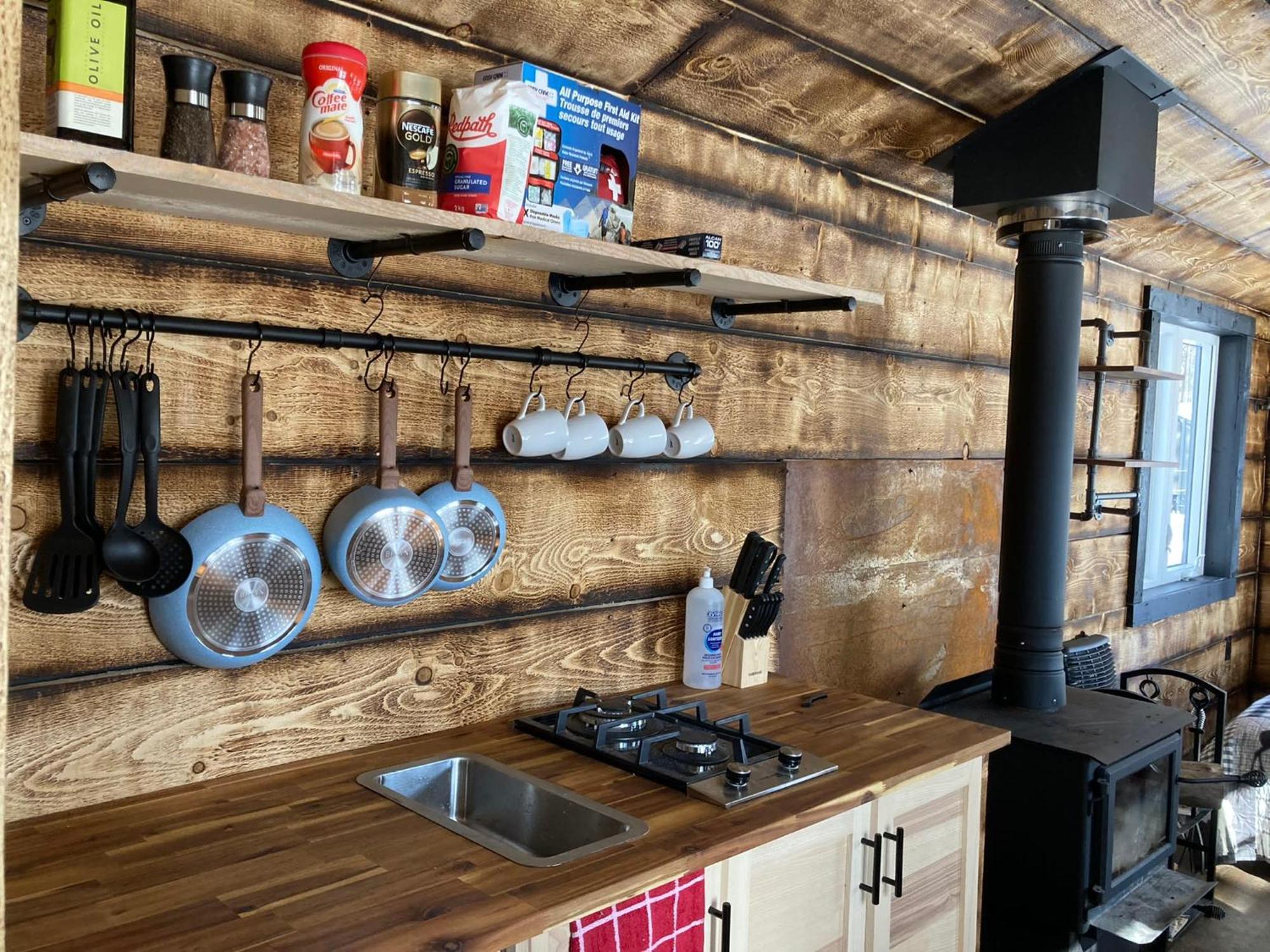 Your Cozy Cabin Retreat Saint-Remi-d'Amherst Buitenkant foto
